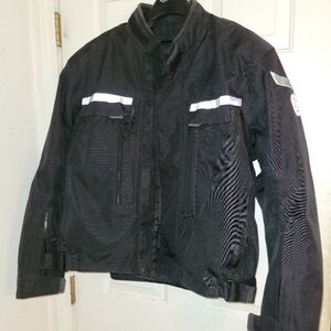 Mens XL First gear motorcycle jacket armored waterproof insulated vented reflect